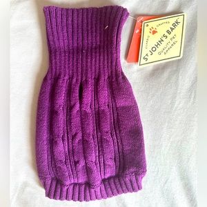 NWT Very Small Dog or Puppy Purple Sweater